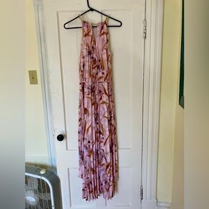 Ted Baker London Sasski Pleated Floral Dress